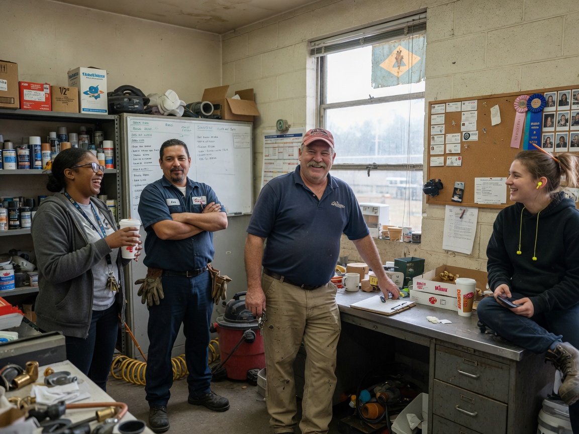 The Plumbing Ohio team at work in Delaware
