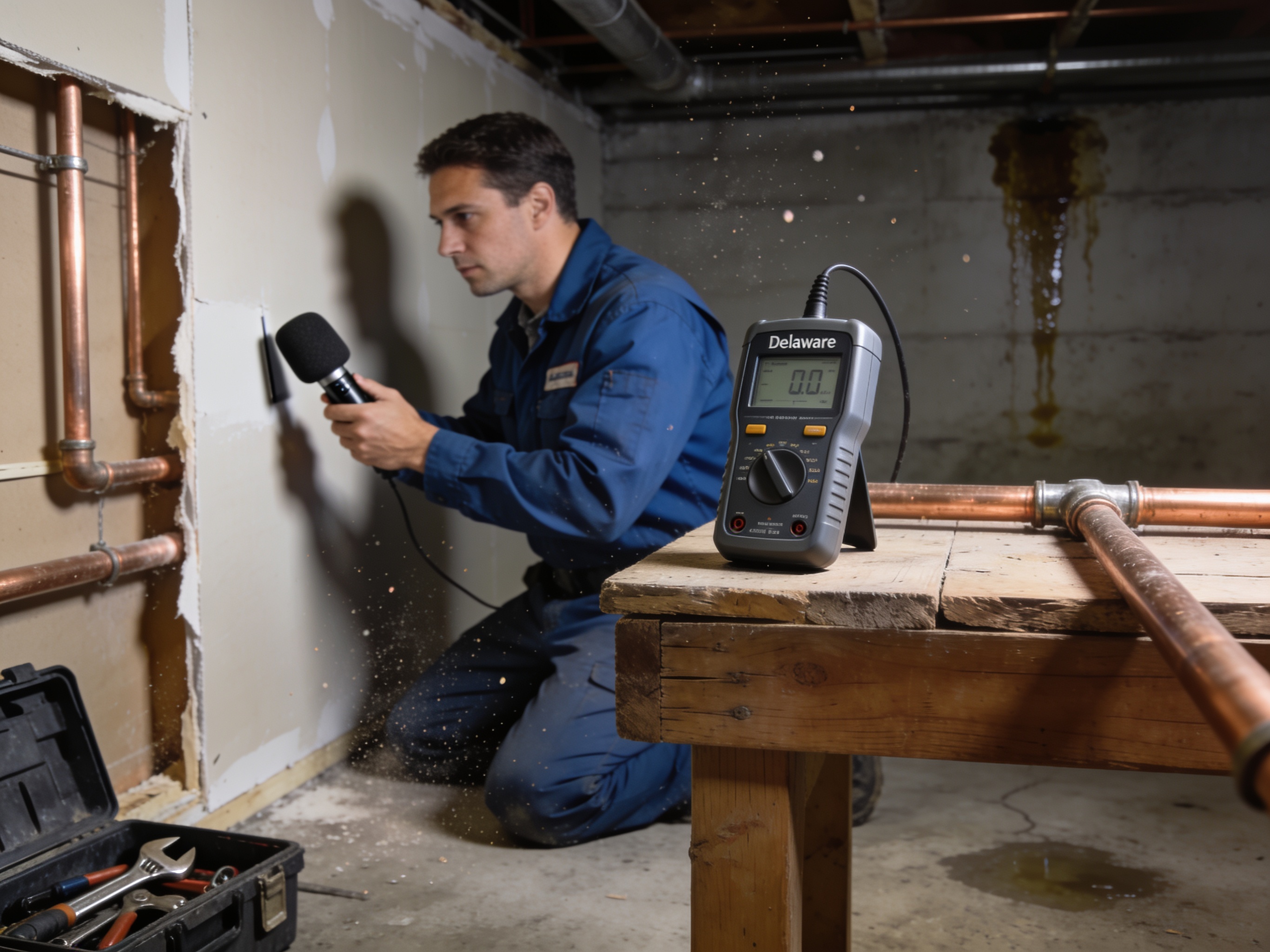 Using Acoustic Tools for Hidden Water Leak Detection